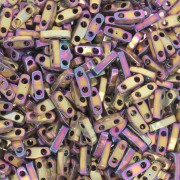 Perline Miyuki Quarter Tila 5x1,2x1,9 mm QTL-188 - Metallic Purple Gold Iris x10g