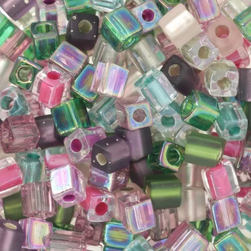 Cubetti mix Miyuki 4 mm SB-MIX-11 - Heather x10g