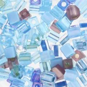 Marrone - Cubetti mix Miyuki 4 mm SB-MIX-14 - Aqua Shimmer x10g Cubetti mix Miyuki 4 mm SB-MIX-14 - Aqua Shimmer x10g