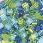 Cubetti mix Miyuki 4 mm SB-MIX-20 - Blu elettrico Lagoon x10g