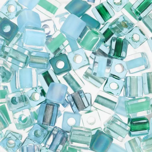 Cubetti mix Miyuki 4 mm SB-MIX-25 - Touch of Teal x10g