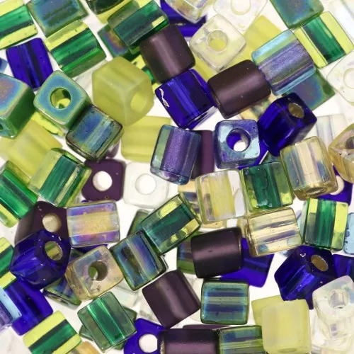 Cubetti mix Miyuki 4 mm SB-MIX-33 - Wild Iris x10g