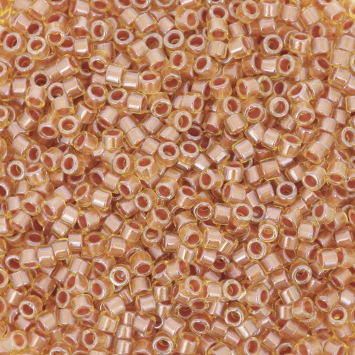 Miyuki Delica 11/0 DB1702 - Copper Pearl Lined Marigold x8g