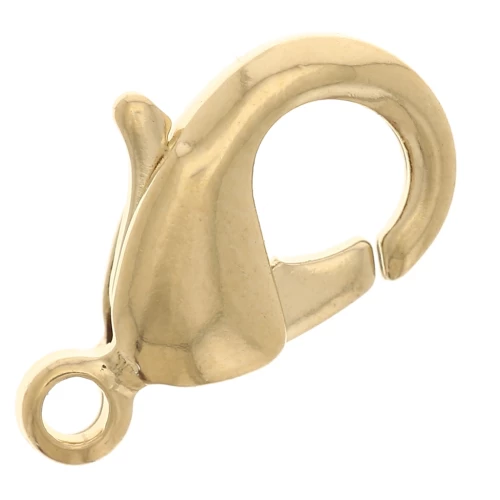 Moschettone da 12 mm - Placcato oro 3 micron x1