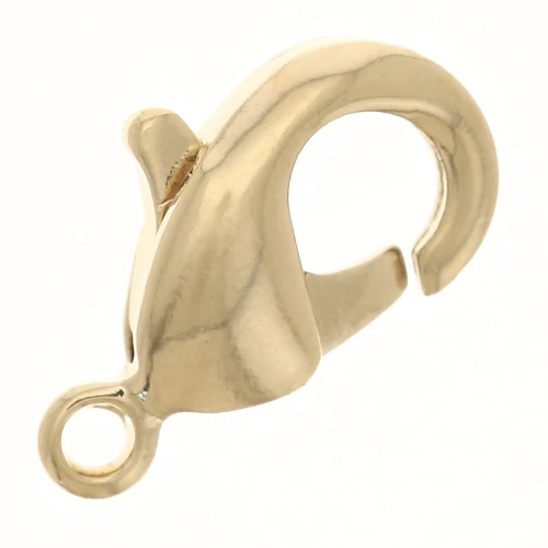 Moschettone da 10 mm - Placcato oro 3 micron x1