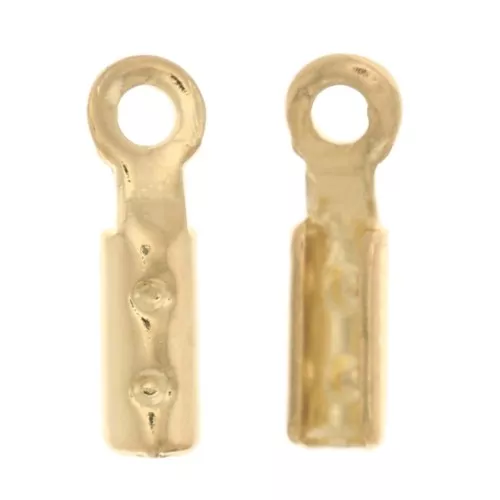 Mini fermagli rotondi da 0,9 mm - Dorato x10