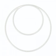 Pendente doppio rond mm.40 in Argento 925 x1|raw }}