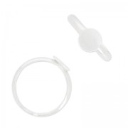Base anello demi-jonc per incollare 8 mm Argento 925 x1