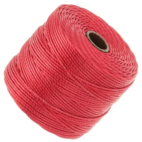 Filo S-LON Bead Cord 0,5 mm - Red Hot x70m