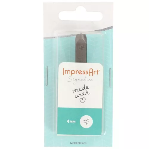 Fustella per goffratura ImpressArt - 4 mm - Made With Love x1