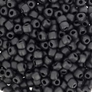 Miyuki 8/0 Triangolo TR8-401F - Black Mat x8g