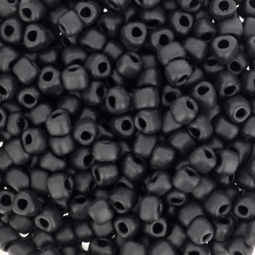 Miyuki 8/0 Triangolo TR8-401F - Black Mat x8g