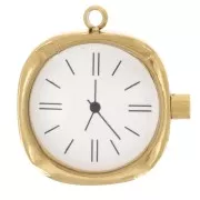 Ciondolo orologio da tasca da 17 mm - Acciaio inossidabile 304L Dorato x1