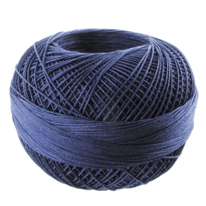 Filo cotone Lizbeth taglia 10 Navy Ble n°654 x111m