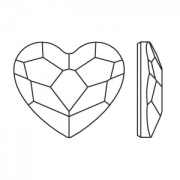 Strass Hotfix Heart PureCrystal 2808 mm.6  Crystal Powder Blue x1