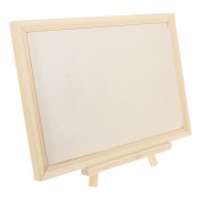 Portagioielli - Espositore 28,5x32 cm in bambù - Tessuto scamosciato beige|raw }}