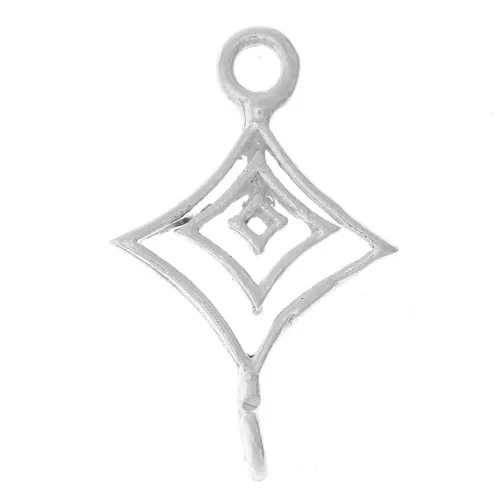 Distanziatore scavato 18x11 mm - Argento 925 x1
