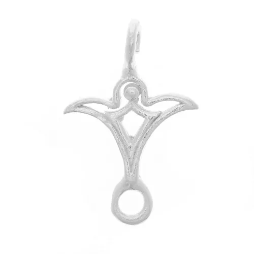 Distanziatore design scavato 15x10 mm - Argento 925 x1