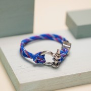 Paracord - Corda paracadute piatta da 4 mm - Grigio - Beige - Nero x1m