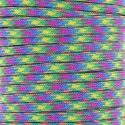 Paracord - Corda paracadute piatta da 4 mm - Verde - Fuschia - Giallo - Blu x1m