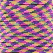 Fuschia - Paracord - Corda paracadute piatta da 4 mm - Rosa - Giallo - Blu x1m Paracord - Corda paracadute piatta da 4 mm - Rosa - Giallo - Blu x1m