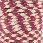 Paracord - Corda paracadute piatta da 4 mm - Bordeaux - Beige x1m|raw }}