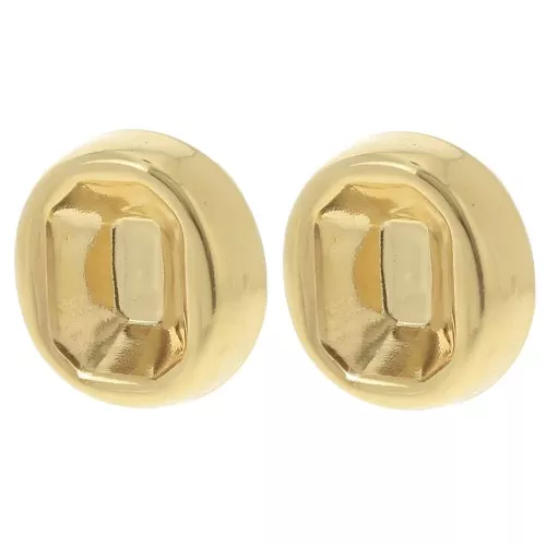 Clip orecchie per cabochon PureCrystal 4610 14x10 mm - Dorato con oro fino x2