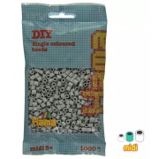 Perle da stiro Hama Midi 5 mm grigio nuvola (n°109) x 1000