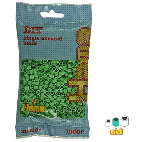 Perle da stiro Hama Midi 5 mm Verde brillante (n°115) x 1000