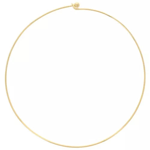 Girocollo da 1,7 mm con chiusura a sfera svitabile - Dorato con oro fino x14cm