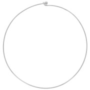 Girocollo da 1,7 mm con chiusura a sfera svitabile - rodio x14cm|raw }}