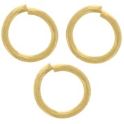 Anelli aperti 6x0,8 mm - Acciaio inossidabile 316L Dorato x100|raw }}