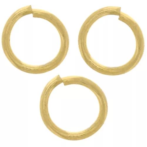 Anelli aperti 6x0,8 mm - Acciaio inossidabile 316L Dorato x100