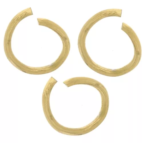 Anelli aperti 4x0,5 mm - Acciaio inossidabile 316L Dorato x100