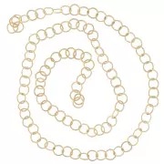 Anelli aperti 4x0,5 mm - Acciaio inossidabile 316L Dorato x100