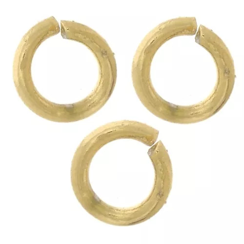 Anelli aperti 3x0,6 mm - Acciaio inossidabile 316L Dorato x100
