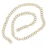 Anelli aperti 3x0,6 mm - Acciaio inossidabile 316L Dorato x100