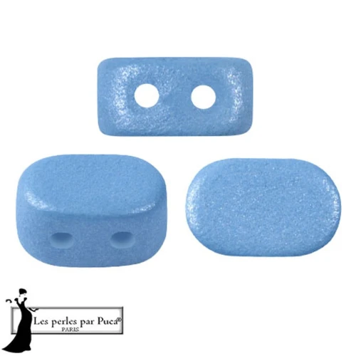 Perle di vetro Lipsi® di Puca® 4x6 mm - Vogue Celestial Blue Mat x10g