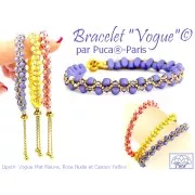 Perle di vetro Lipsi® di Puca® 4x6 mm - Vogue Mauve Mat x10g