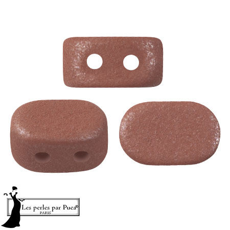Perle di vetro Lipsi® di Puca® 4x6 mm - Vogue Terracotta Mat x10g
