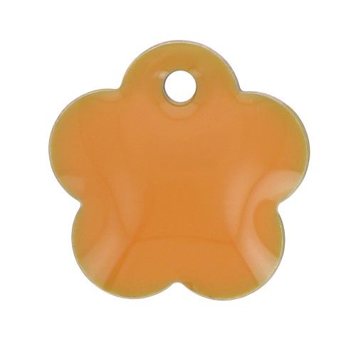 Zecchini in metallo e resina epossidica 10 mm - Senape x10