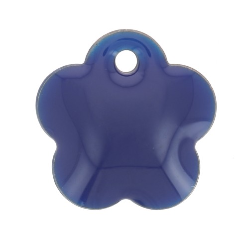 Zecchini in metallo e resina epossidica 10 mm - Blu notte x10