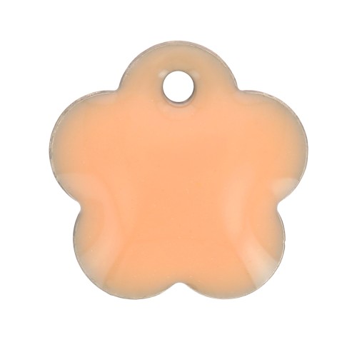 Zecchini in metallo e resina epossidica 10 mm - Rosa chiaro x10