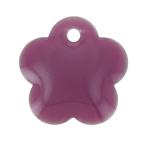 Zecchini in metallo e resina epossidica 10 mm - Lilla x10