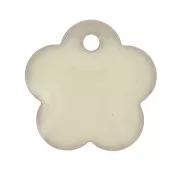 Crema - Zecchini a fiore in metallo e resina epossidica 10 mm - Crema x10 Zecchini a fiore in metallo e resina epossidica 10 mm - Crema x10
