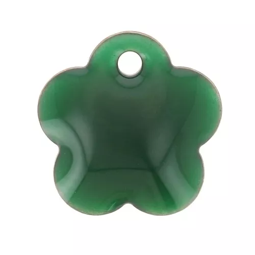 Zecchini in metallo e resina epossidica 10 mm - Verde abete x10