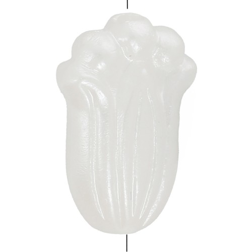 Perle a fiore 12x8 mm - Imitazione di perla d'acqua dolce - Bianco perlato x6