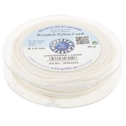 Filo di giada - Filo di nylon intrecciato europeo Griffin 2 mm - Crema x20m|raw }}