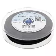 Filo di giada - Filo di nylon intrecciato europeo Griffin 2 mm - Nero x20m