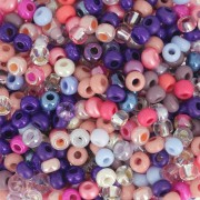 Perla Preciosa 8/0 3 mm - Mix viola - rosa x 20 g